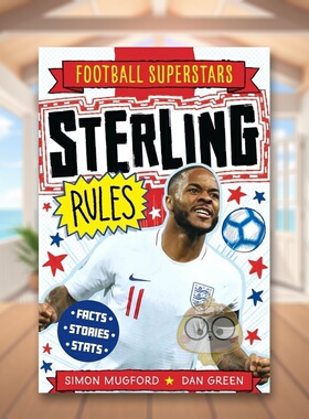 【现货】足球明星特辑斯特林【Football Superstars】Sterling Rules英文儿童漫画平装Simon Mugford进口原版书Welbeck publishin