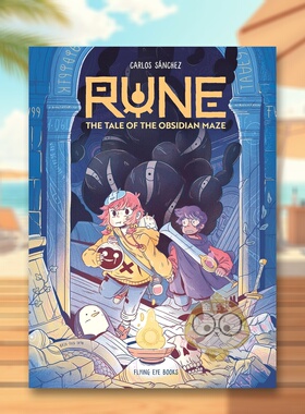 【预售】符文：黑曜石迷宫传奇 Rune: The Tale of the Obsidian Maze 原版英文儿童漫画 冒险进口书籍图书外版正版