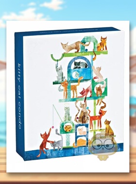 【预售】猫咪爬架问候卡Kitty Cat Condo QuickNotes notecards英文文创卡牌teNeues盒装teNeues进口原版书书籍图书外版正版