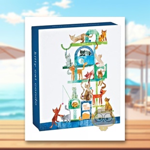 Cat Condo 书书籍图书外版 预售 正版 teNeues进口原版 猫咪爬架问候卡Kitty notecards英文文创卡牌teNeues盒装 QuickNotes