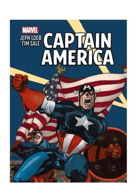 【预售】漫威漫画 美国队长：画廊版 Jeph Loeb & Tim Sale:Captain America Gallery Edition 英文漫画书原版进口图书美漫书籍
