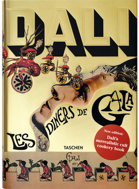 【现货】Dali. Les Diners de Gala达利的食谱 达利大师绘画艺术书籍 画册画集作品集 进口原版图书TASCHEN