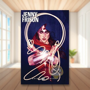 【现货】DC海报作品集：珍妮·弗利森英文插画原画设定集进口原版外版书平装14岁以上DC Poster Portfolio: Jenny FrisonJenny F书