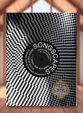 【预售】音乐场景平面与视觉设计英文平面设计广告包装进口原版外版书Victionary精装14岁以上SongscapesStunningGraphicsandVis书