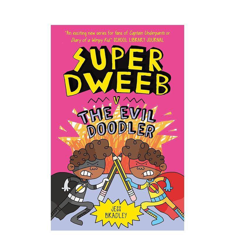 【预售】【超级呆子】#3大战邪恶涂鸦怪 Super Dweeb Vs the Evil Doodler 原版英文儿童漫画 爆笑全彩桥梁漫画 课外阅读进口书籍