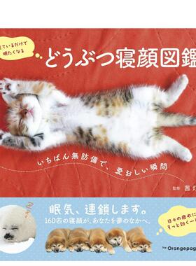 【现货】动物睡颜图鉴：抓拍无防备、惹人怜爱的瞬间 どうぶつ寝顔図鉴　いちばん无防备で、爱おしい瞬间 原版日文艺术进口书籍图