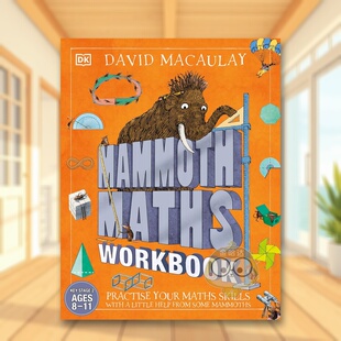 【预售】【大卫麦考利万物运作原理】猛犸数学练习册【David Macauley How Things Work】Mammoth Maths Workbook英文儿童绘本知识