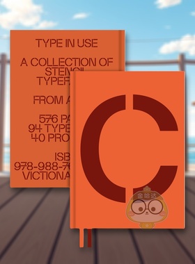 【现货】模板字体应用模板字体作品集英文平面设计字体图案标志Victionary进口原版书精装14岁以上Stencil in Use??A Collecti书籍