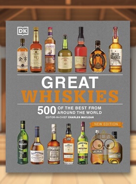 【预售】绝佳威士忌：全球佳500威士忌 Great Whiskies: 500 of the Best from Around the World 原版英文餐饮生活美食进口书籍图