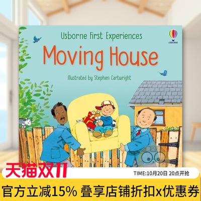 【预售】第一次搬家Moving House英文儿童绘本人际关系3-6岁平装Anne Civardi and Stephen Cartwright进口原版书Usborne childre