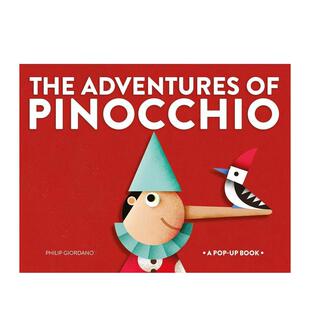 Philip 预售 Pinoccio Adventures 立体书 Giordano 匹诺曹 原版 The Book 木偶奇遇记 英文儿童立体 Pop