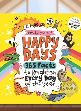 【现货】快乐时光照亮365天的小事Happy Days 365 Cheerful Facts to Brighten Every Day of the Year英文儿童绘本知识百科3-6岁