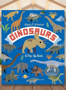 【现货】恐龙立体书英文儿童立体进口原版书精装Dinosaurs: A Pop-Up Book Candlewick Press Ingela P. Arrhenius书籍图书外版正