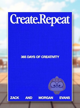 【预售】创造·循环：365天灵感练习手册 Create Repeat 原版英文生活综合进口书籍图书外版正版