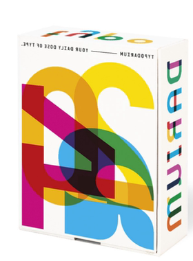 【现货】2024年365天日历 字体设计 Typodarium 2024 calendar 台历原版艺术平面设计书籍 Sendpoints善本出版 桌面摆件礼物