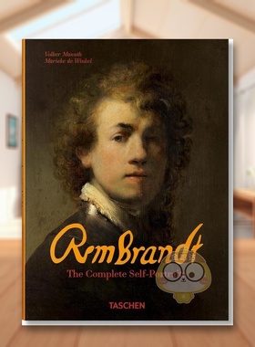 【现货】【TASCHEN】伦勃朗自画像全收藏Rembrandt. The Complete Self-Portraits英文外国美术15至18世纪Marieke de Winkel精装进