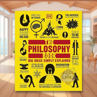 【预售】哲学书大道至简英文社会科学进口原版外版书精装14岁以上The Philosophy Book Big Ideas Simply Explained DKDK书籍图书