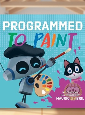 【预售】编程绘制英文儿童绘本虚构类进口原版外版书精装3-6周岁Programmed to PaintMauricio AbrilPenguin Workshop书籍图书正版