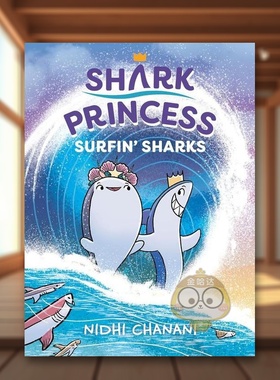 【预售】冲浪鲨鱼Surfin' Sharks英文儿童漫画6-9岁精装进口原版书CHANANI  NIDHI Viking书籍图书外版正版