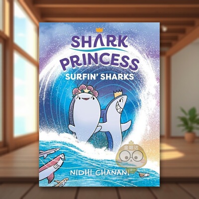【预售】冲浪鲨鱼Surfin' Sharks英文儿童漫画6-9岁精装进口原版书CHANANI  NIDHI Viking书籍图书外版正版