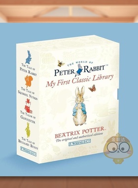 【预售】彼得兔故事集-我的第一套馆藏版英文儿童故事进口原版外版书精装Peter Rabbit - My First Classic LibraryBeatrix Pott书