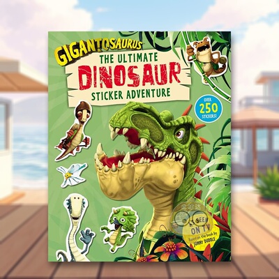 【预售】龙--恐龙贴纸大冒险 Gigantosaurus – The Ultimate Dinosaur Sticker Adventure 原版英文儿童趣味进口书籍图书外版正版