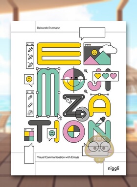 【现货】表情符号化用表情符号进行视觉交流英文平面设计字体图案标志Deborah Enzmann进口原版书平装14岁以上Emojization Visua书