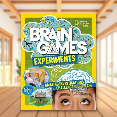 【现货】大脑活动：实验英文儿童趣味进口原版书平装Brain Games: Experiments National Geographic Kids著National Geographic出