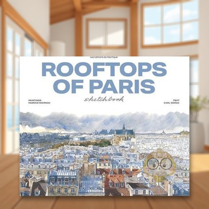 【现货】巴黎屋顶水彩速写新版【Sketchbooks】Rooftops Of Paris Sketchbook英文艺术技法与入门赏析Fabrice MoireauLes Edition