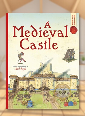 【现货】壮观的视觉指南:中世纪城堡英文儿童绘本知识百科进口原版外版书平装3-6周岁Spectacular Visual Guides: A Medieval Ca书