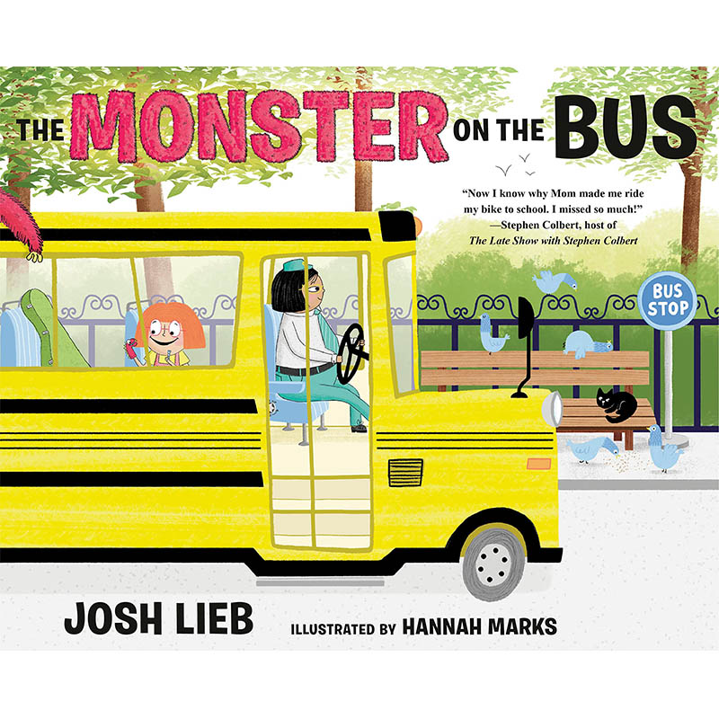 【现货】The Monster on the Bus ，巴士上的怪物 英文原版图书籍进口正版 Josh Lieb, Hannah Marks 儿童绘本-人际关系
