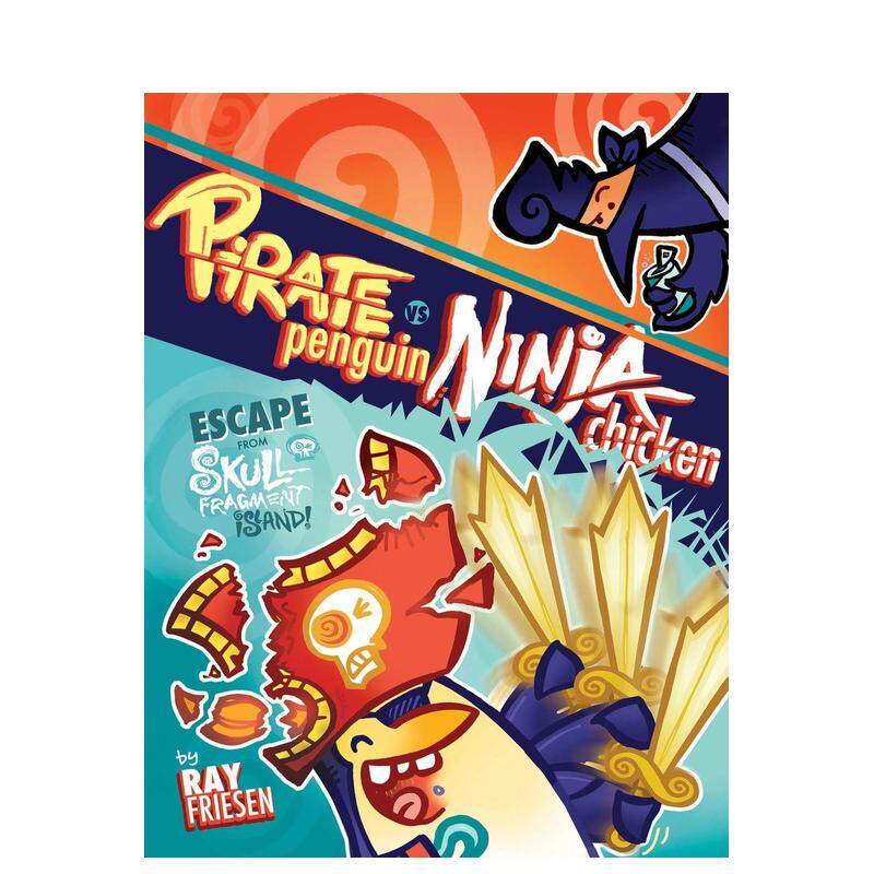 【预售】海盗企鹅大战忍者鸡 卷2：逃离骷髅碎片岛！ Pirate Penguin vs Ninja Chicken Volume 2原版英文儿童漫画 全彩奇趣冒险进