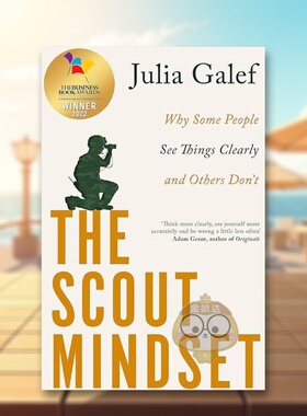 【预售】童子军心态思考的方法（2022商业图书奖）英文商业行销进口原版外版书平装14岁以上The Scout Mindset Julia GalefPiatk书