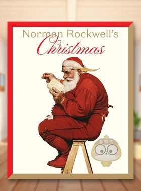 【现货】诺曼·洛克威尔笔下的圣诞 Norman Rockwell's Christmas 原版英文艺术插画原画设定集进口书籍图书外版正版