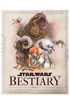 【预售】星球大战物种大百科卷1：银河生物 Star Wars Bestiary,Vol. 1 英文星球大战中的生物插画绘画作品集画册原版进口图书