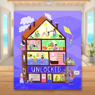 【现货】解封Tiny Owl插画师如何应对封锁UnlockedHow Tiny Owl illustrators coped with lockdown英文儿童绘本插画师3-6岁精装D