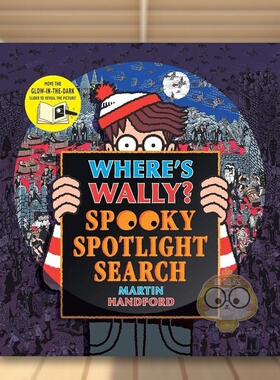 【预售】沃利在哪里？幽灵聚光灯 Where’s Wally? Spooky Spotlight 原版英文儿童趣味进口书籍图书外版正版