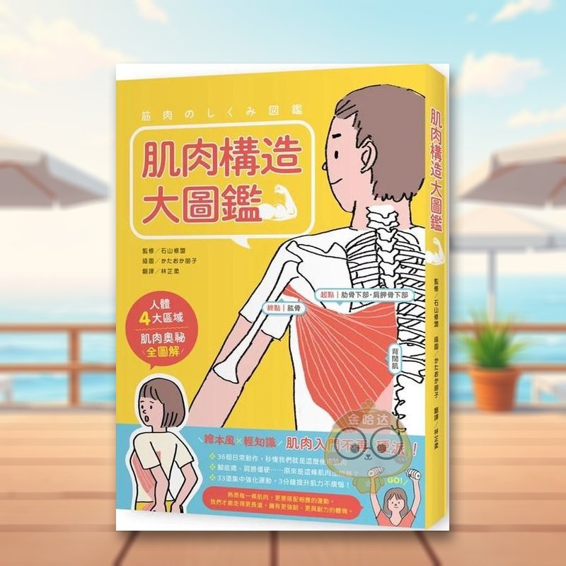 肌肉構造大圖鑑 台版原版中文繁