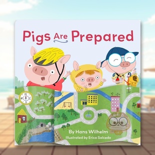 【现货】小猪准备好了英文儿童趣味进口原版书精装Pigs are Prepared Hans Wilhelm著Chronicle Books出版书籍图书外版正版