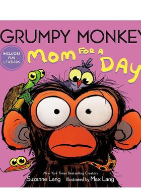 【现货】暴躁猴子当妈记 Grumpy Monkey Mom for a Day 原版英文儿童绘本进口书籍图书外版正版