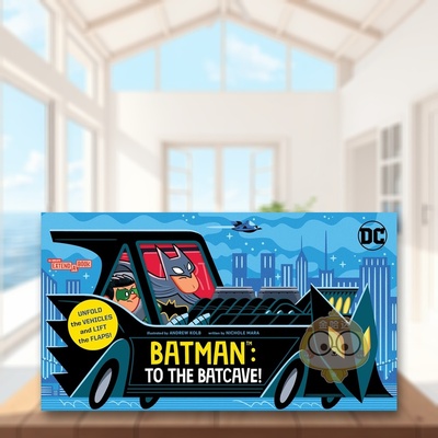 【预售】【风琴折页书】蝙蝠侠前往蝙蝠洞英文儿童绘本IP系列进口原版外版书NicholeMara纸板书6-9岁【Extend-a-Book】BatmanTot书