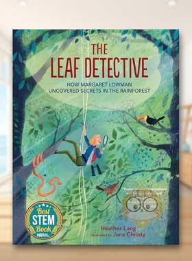 【现货】树叶神探The Leaf Detective英文儿童绘本动物生态环保3-6岁精装Heather Lang Jana Christy进口原版书Calkins Creek书籍