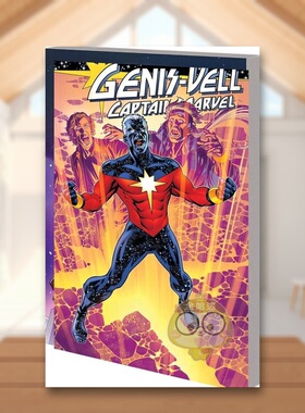 【预售】【Marvel】吉尼斯维尔惊奇队长英文漫画简装进口原版书GENIS-VELL: CAPTAIN MARVEL Peter David书籍图书外版正版