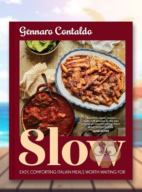 【现货】慢享意大利美食英文餐饮Gennaro Contaldo进口原版书精装14岁以上SlowPavilion Books书籍图书外版正版