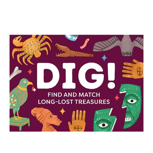 【预售】挖掘：寻宝配对 Dig!: Find and Match the Long-Lost Treasures 英文进口原版儿童趣味图书 桌游Eleni Kalorkoti