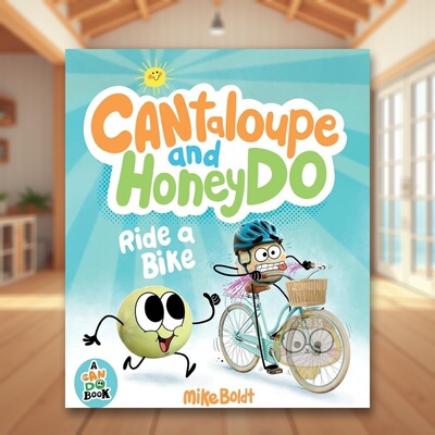 【预售】哈密瓜和香瓜骑自行车英文儿童绘本自我认知情绪管理进口原版外版书BOLDT精装3岁-6岁Cantaloupe&HoneydoRideBikeDialBo书