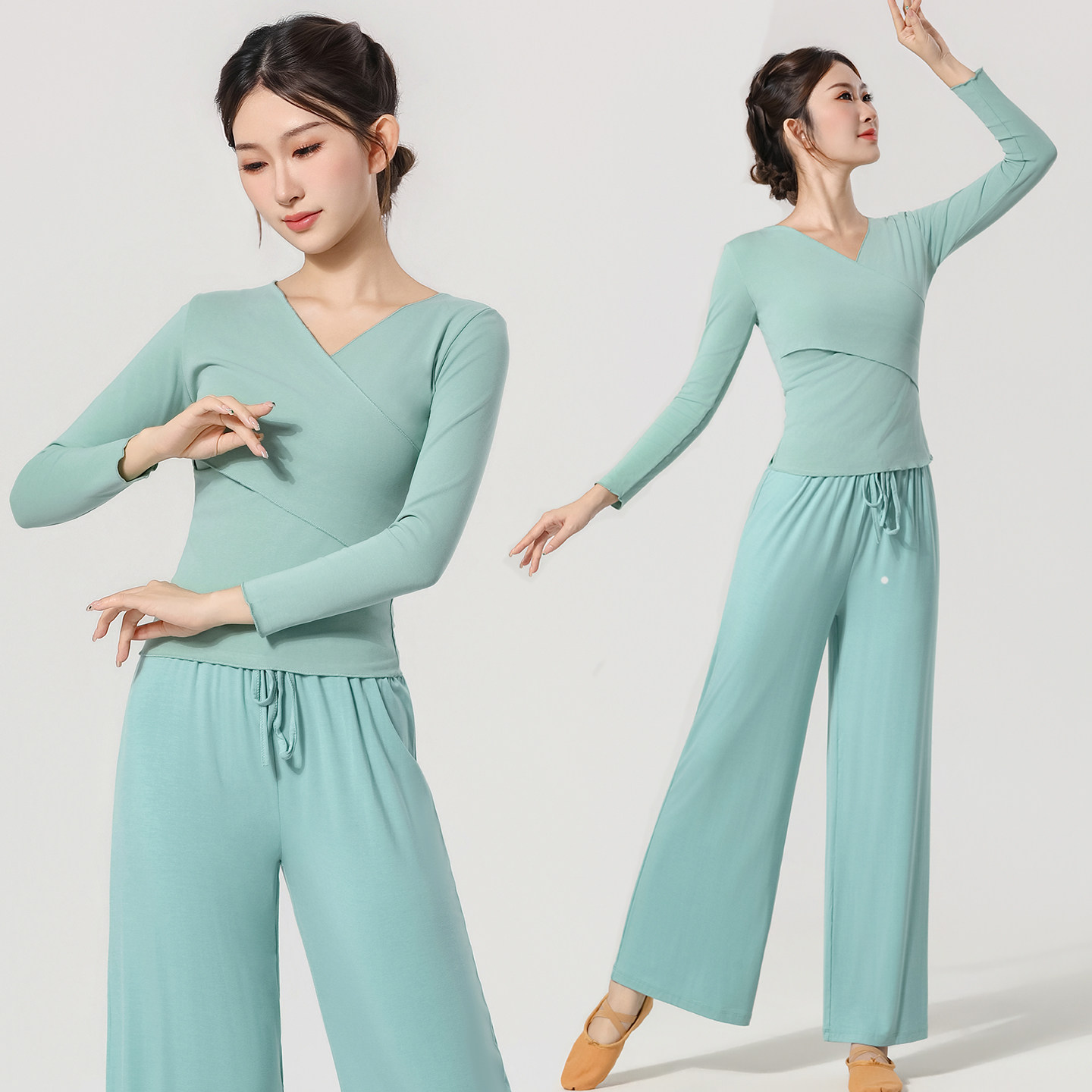 古典舞练功服女身韵服基训服修身显瘦形体上衣成人现代舞蹈服套装