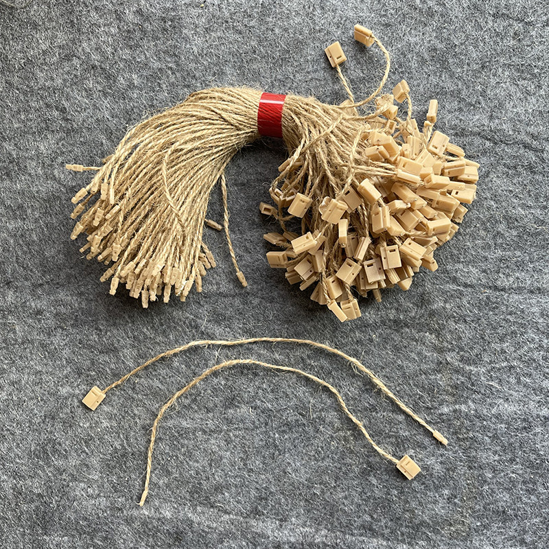 服装饰品吊牌通用型麻线吊绳吊粒图片