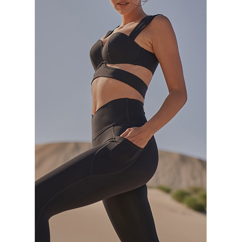AimeicGym Sexy欧美新款复古跑步内衣女外穿露营室内攀岩健身文胸