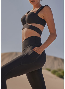 AimeicGym Sexy欧美新款复古跑步内衣女外穿露营室内攀岩健身文胸